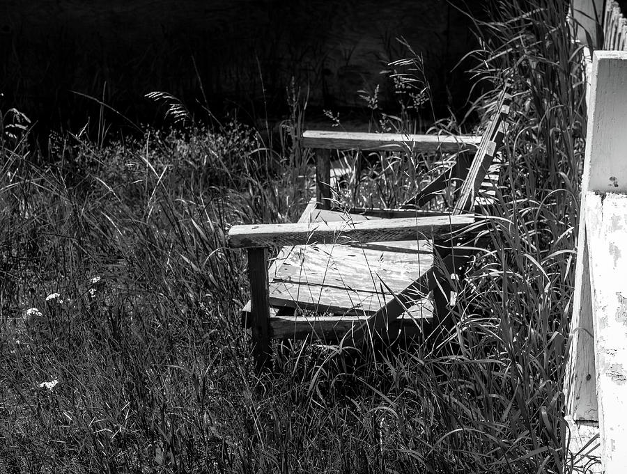 Lonely Bench in the Ghost Town of St. Elmo Colorado Photograph by Peter Ciro