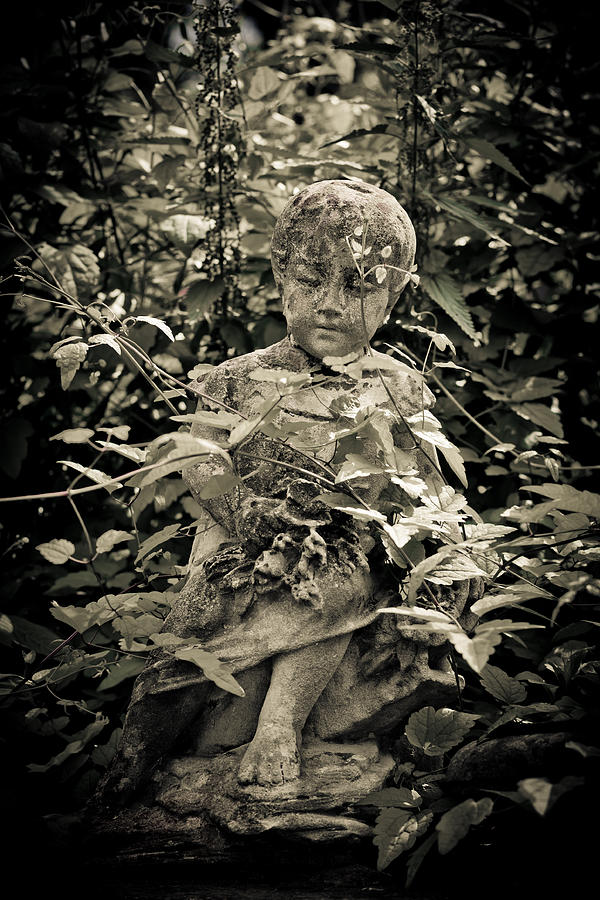 Lonely child tomb covered by shrubs Photograph by Kentarcajuan