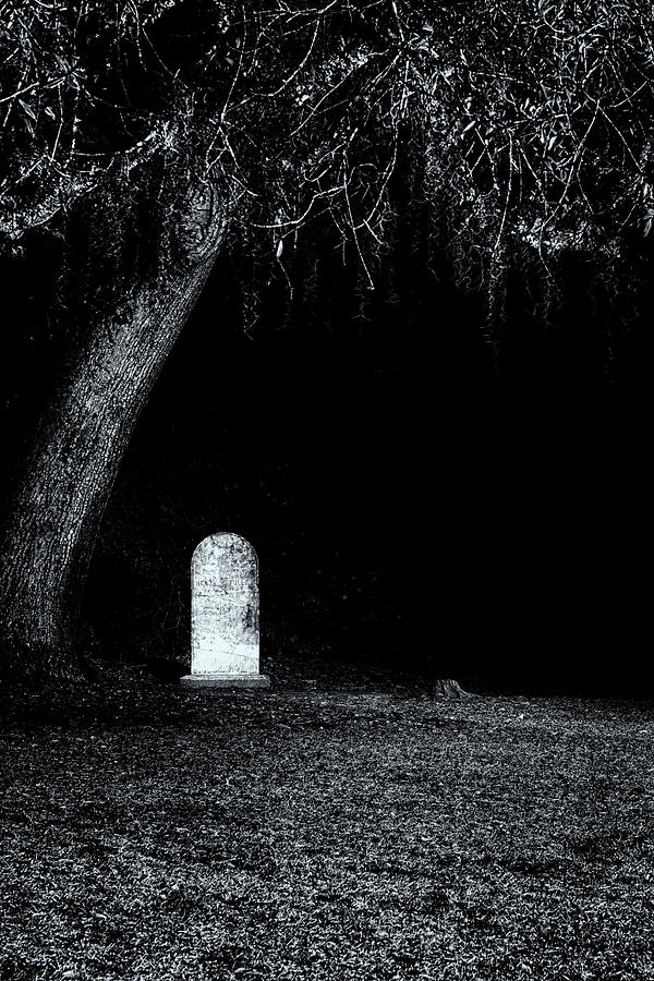 Lonely Headstone Photograph by Tom Singleton