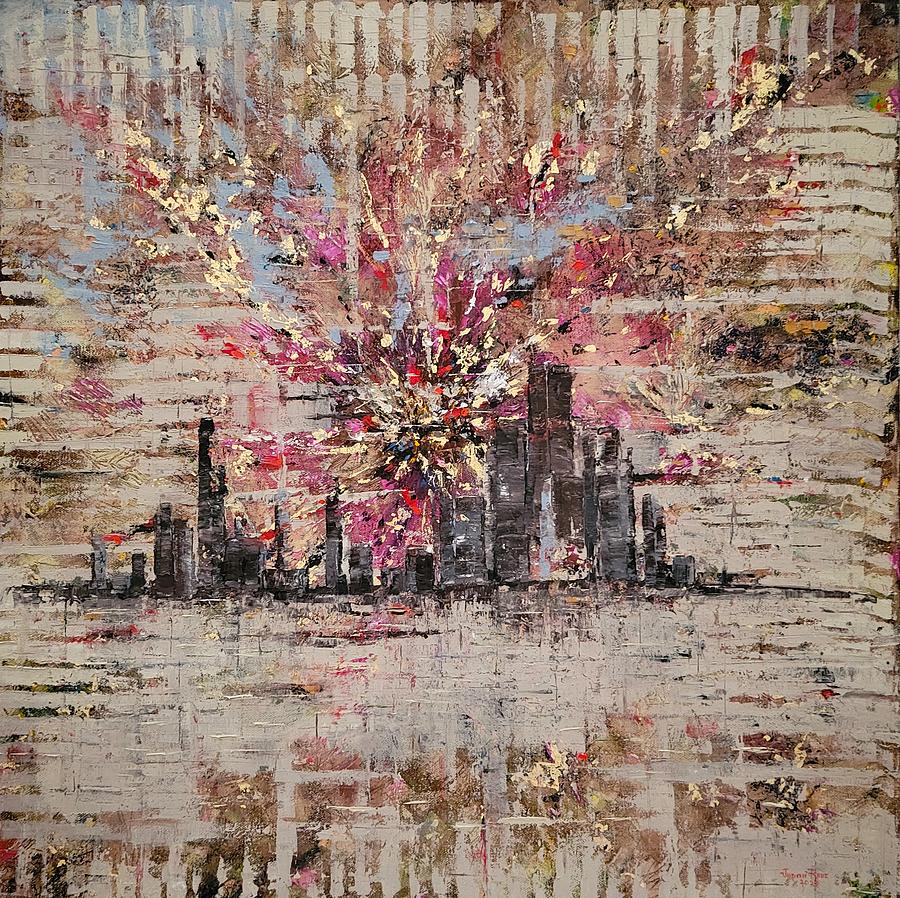 Lonely Hearts in the City Painting by Judith Rhue