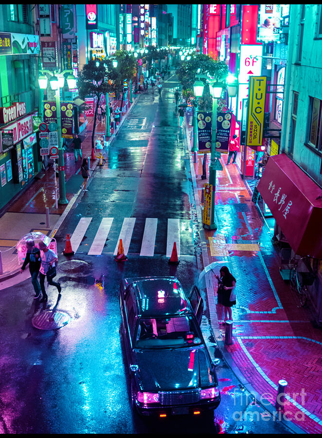 Lonely In Rainy Tokyo Photograph by Frieder Behrens - Pixels