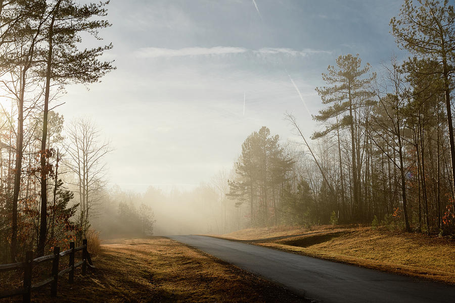 Lonely Morning Road Photograph by Joni Eskridge