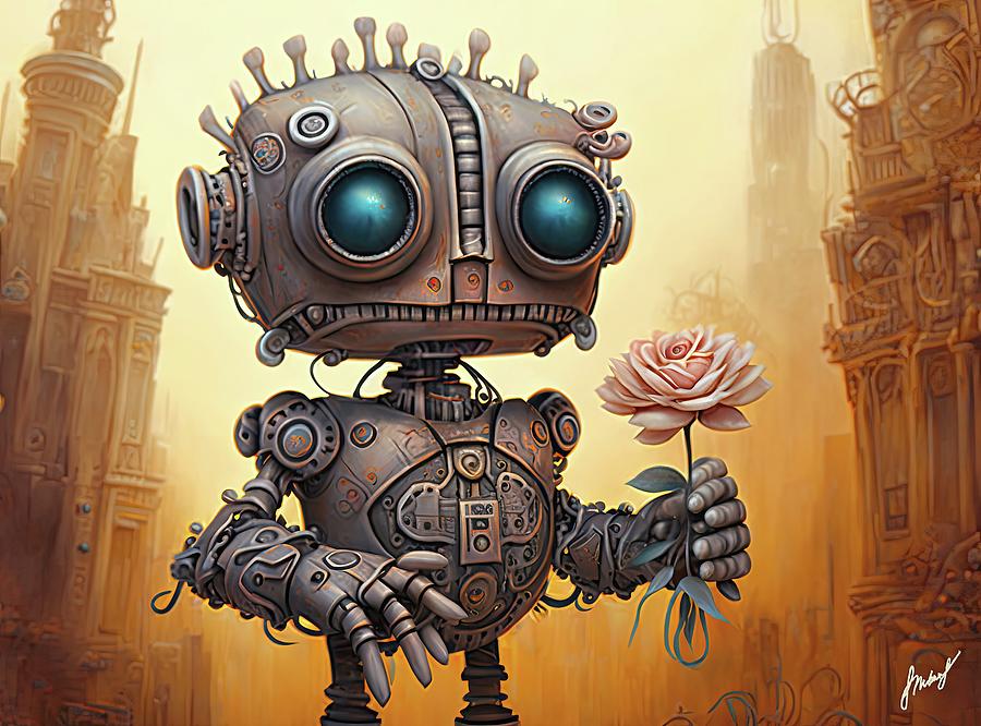 Lonely Robot Digital Art by Oleksandr Tkachov - Fine Art America