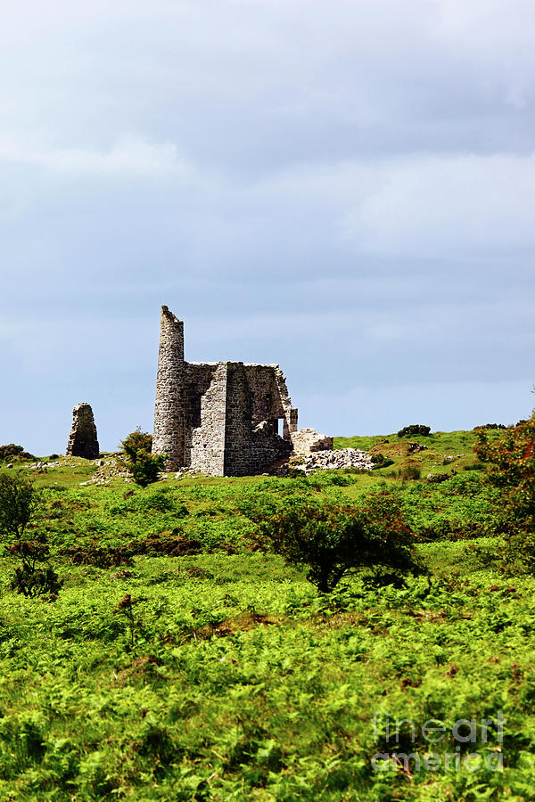 Lonely ruins Bodmin Moor Cornwall Photograph by James Brunker