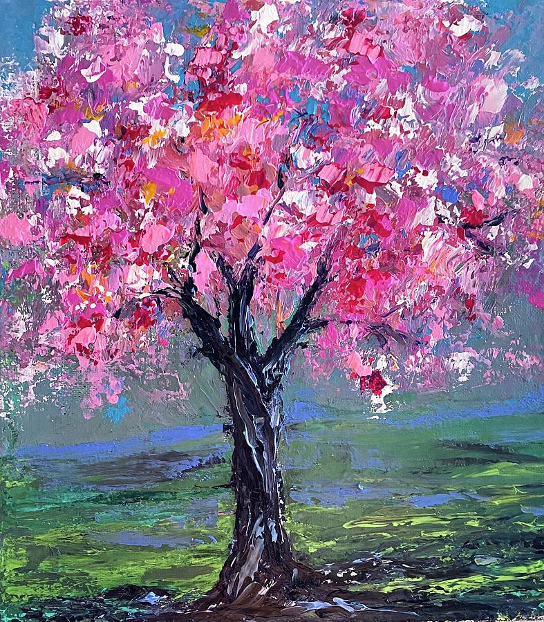 Lonely Spring  Painting by Meenakshi Sinha