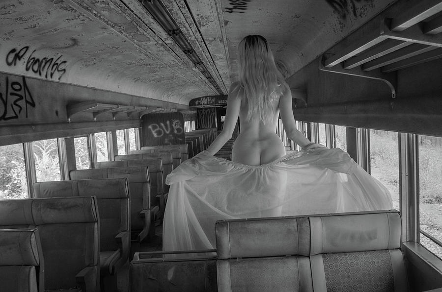 Lonely Train Ride Photograph by Alan Goldberg