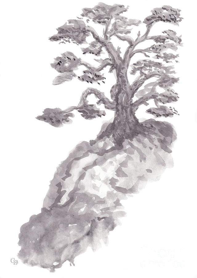Lonely Tree Painting
