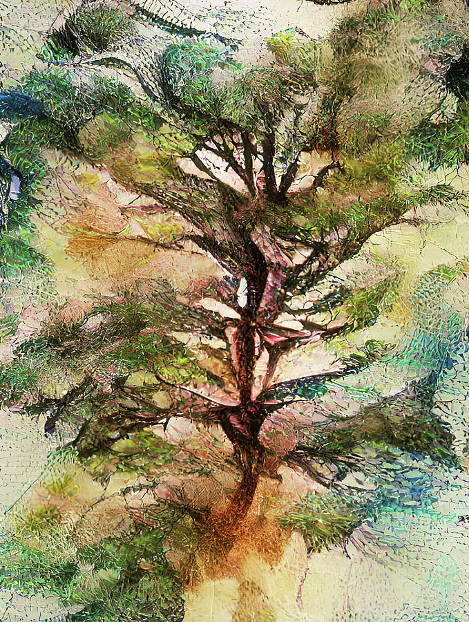 Lonely tree Digital Art by Grace Iradian - Fine Art America