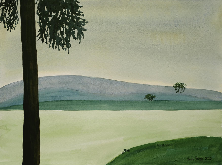 Lonely Tree Painting by Mini Arora