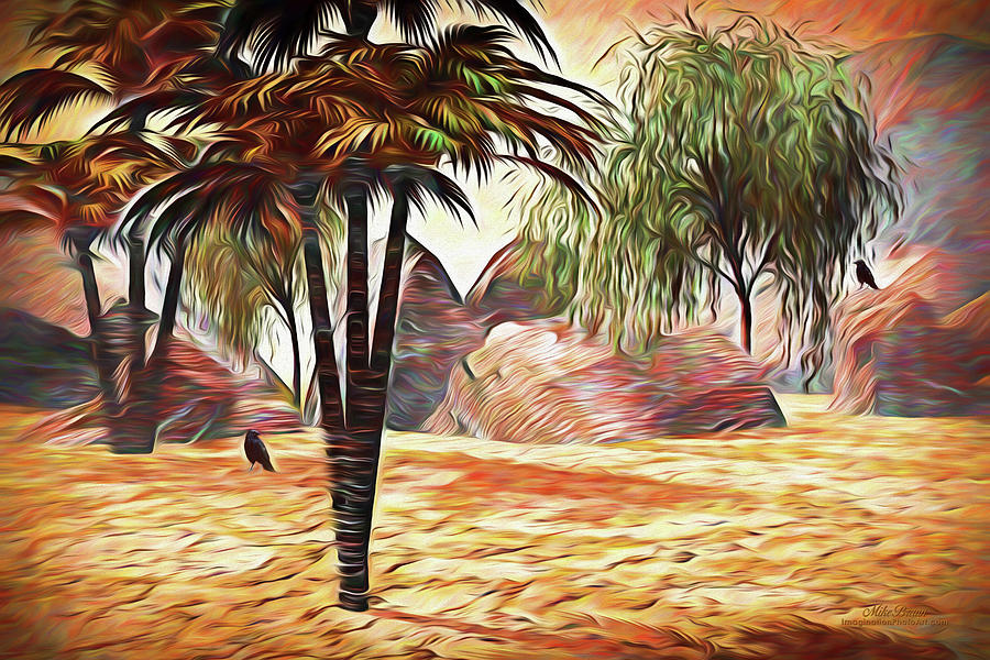 Desert Digital Art - Lonesome Crows by Mike Braun Desert Digital Art - Lonesome Crows by Mike Braun