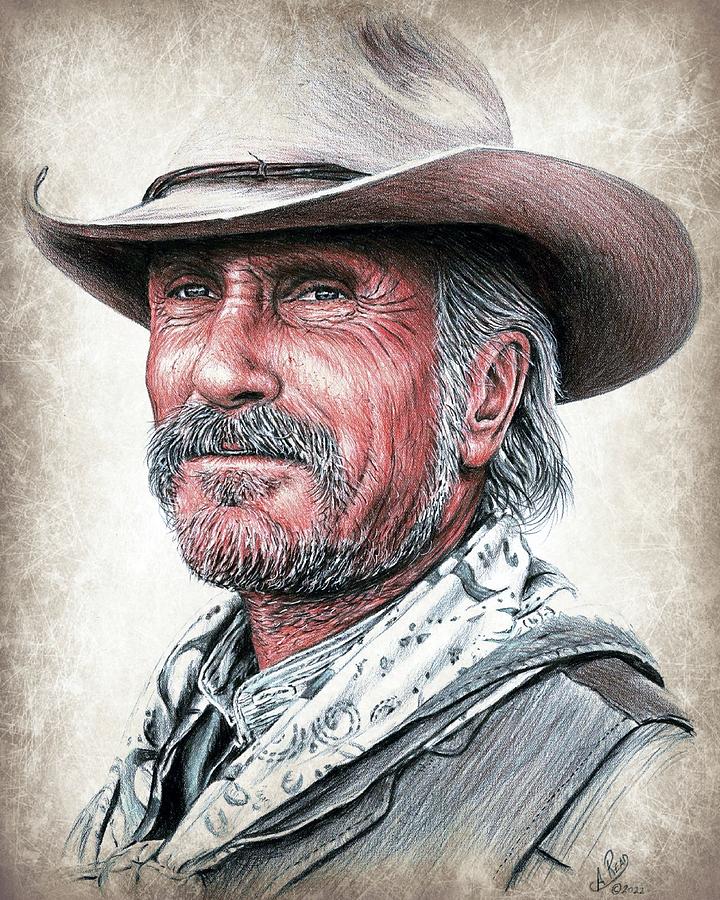 Lonesome Dove Gus Drawing by Andrew Read - Fine Art America