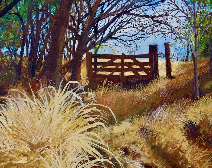 Lonesome Gate Painting by Walt Maes