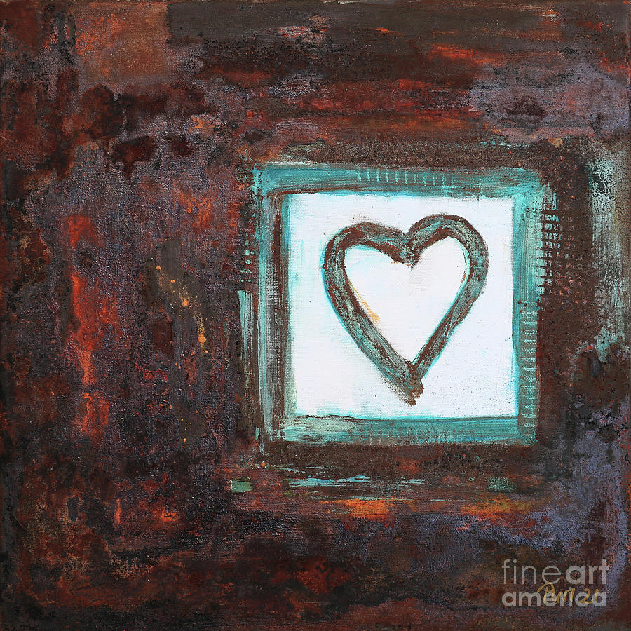 Lonesome Heart Painting by Jutta Maria Pusl