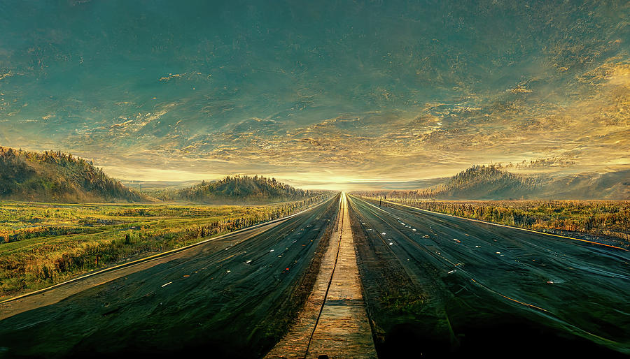 Lonesome Highway Painting by Bob Orsillo