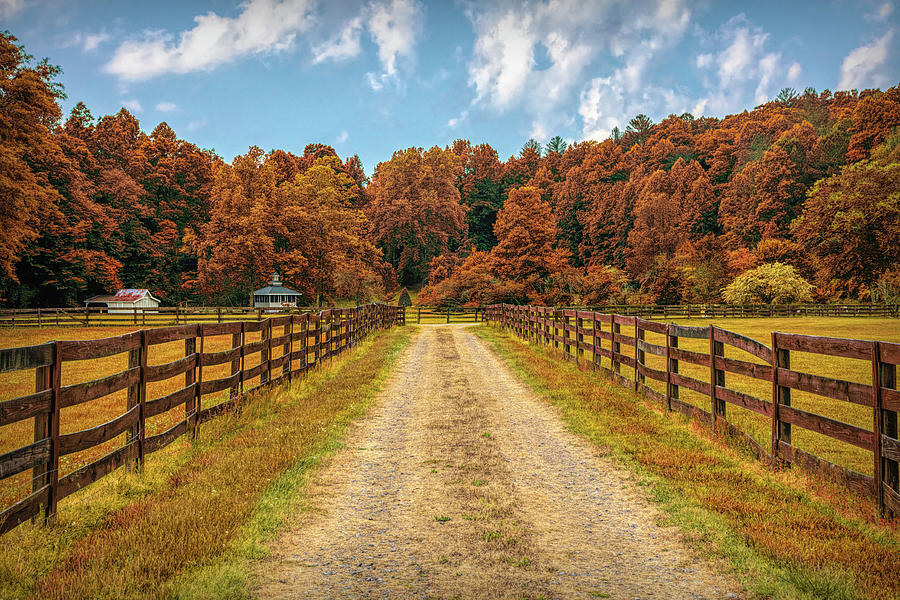 Long Autumn Fences in Hidden Valley Photograph by Debra and Dave Vanderlaan