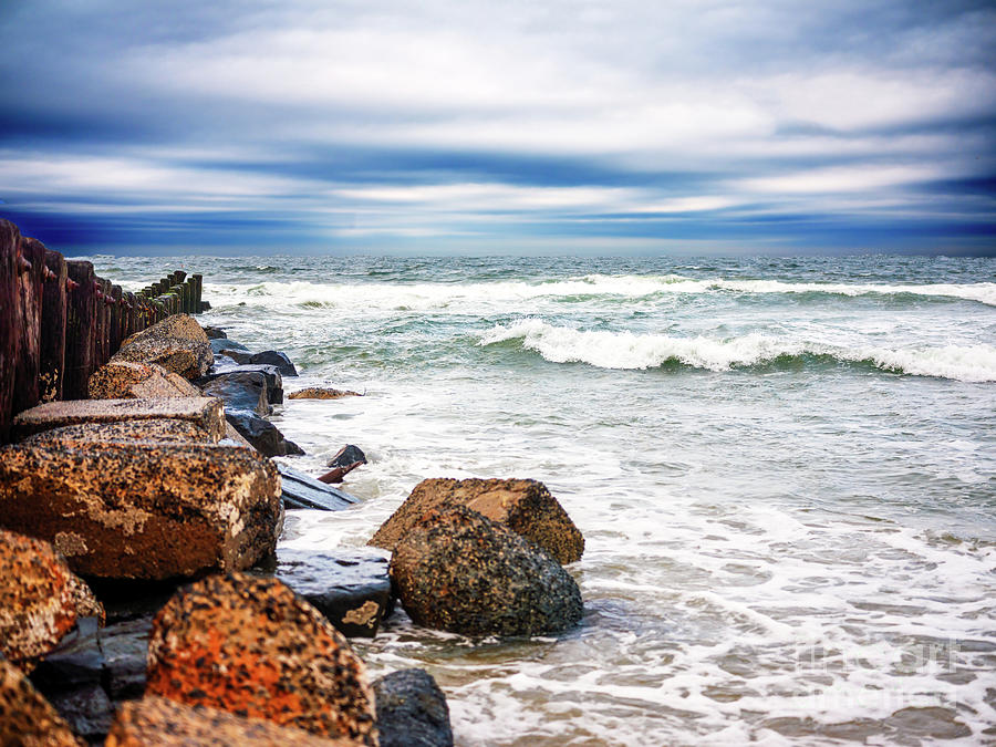 Long Beach Island Rocks in New Jersey Photograph by John Rizzuto