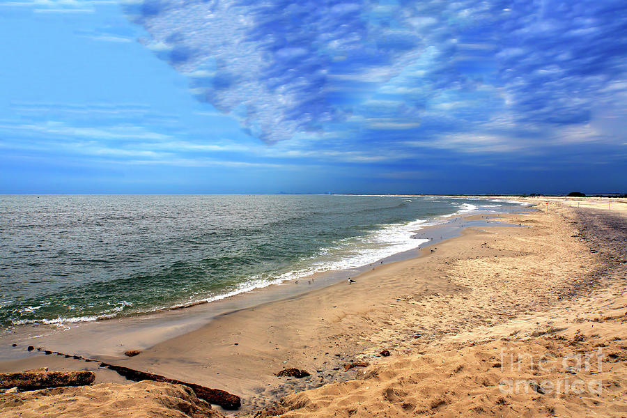 Long Beach Island Stretching for Miles in New Jersey Photograph by John Rizzuto