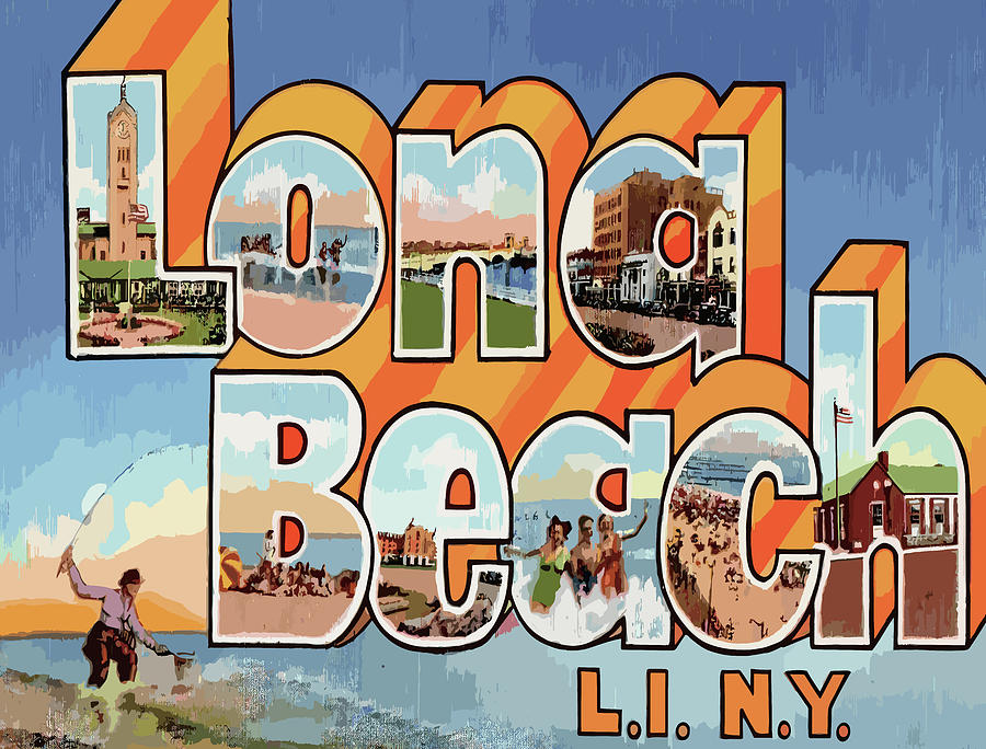 Long Beach LI NY Lettes Digital Art by Long Shot