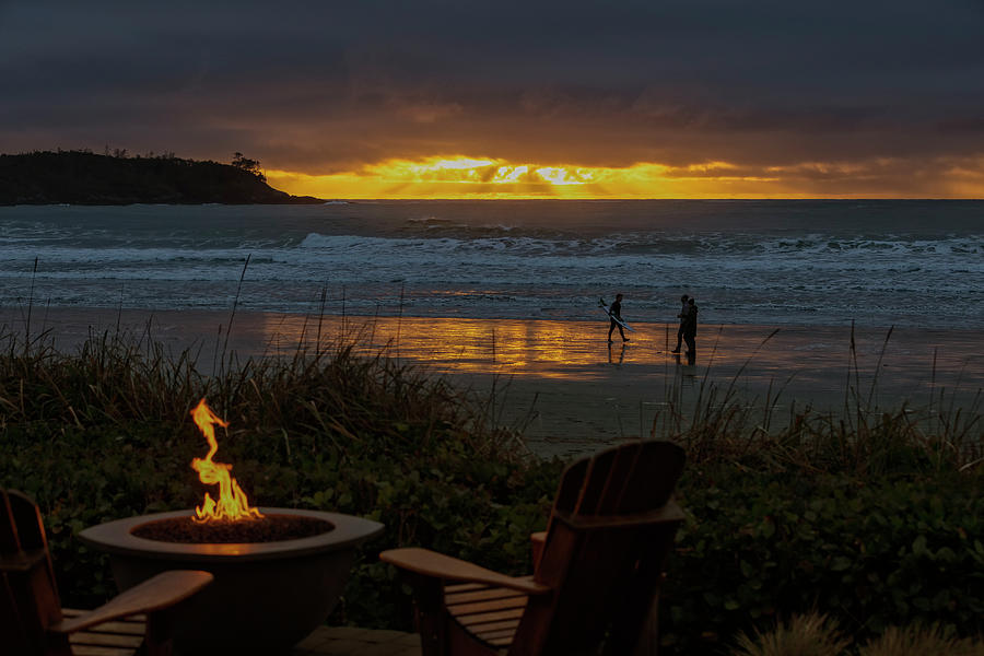 Long Beach Lodge Sunset Photograph by Randy Hall