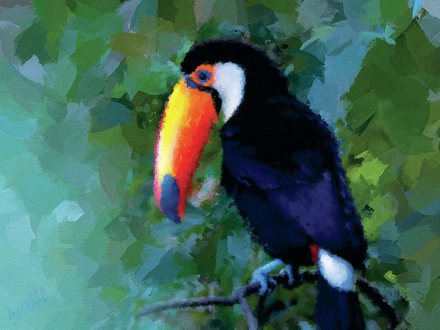 Long Beak Painting by Gradify Creations