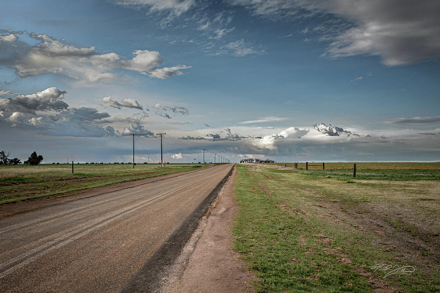 Long country road in the Texas Panhandle Photograph by David Quillman ...