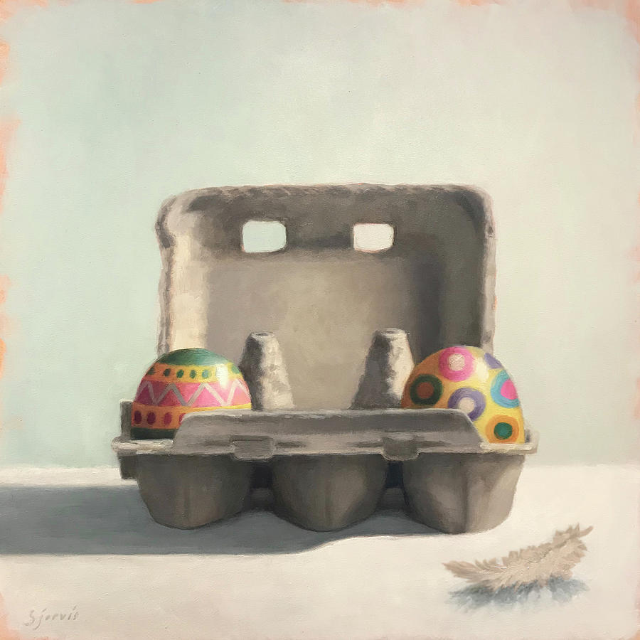 Egg Painting - Long Distance by Susan N Jarvis
