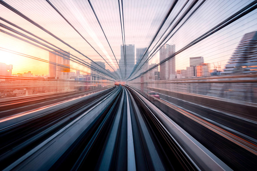Long exposure on Tokyo train, Japan Photograph by Wichianduangsri Long exposure on Tokyo train, Japan Photograph by Wichianduangsri