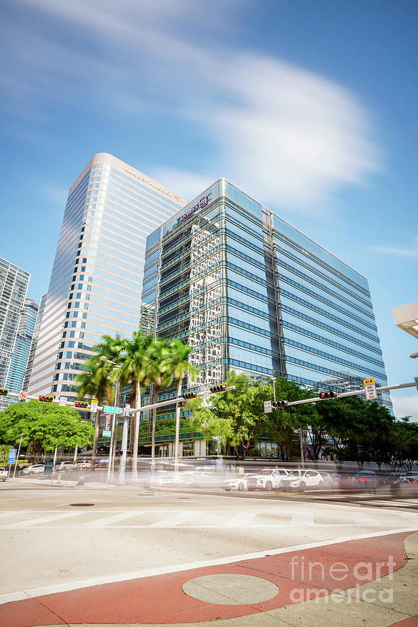 Long Exposure Photo Truist Bank Tower Brickell Miami 8th Street ...