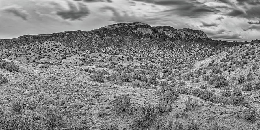 Long Exposure Photograph of Sandia Mountains Foothills from Placitas - Albuquerque New Mexico Photograph by Silvio Ligutti