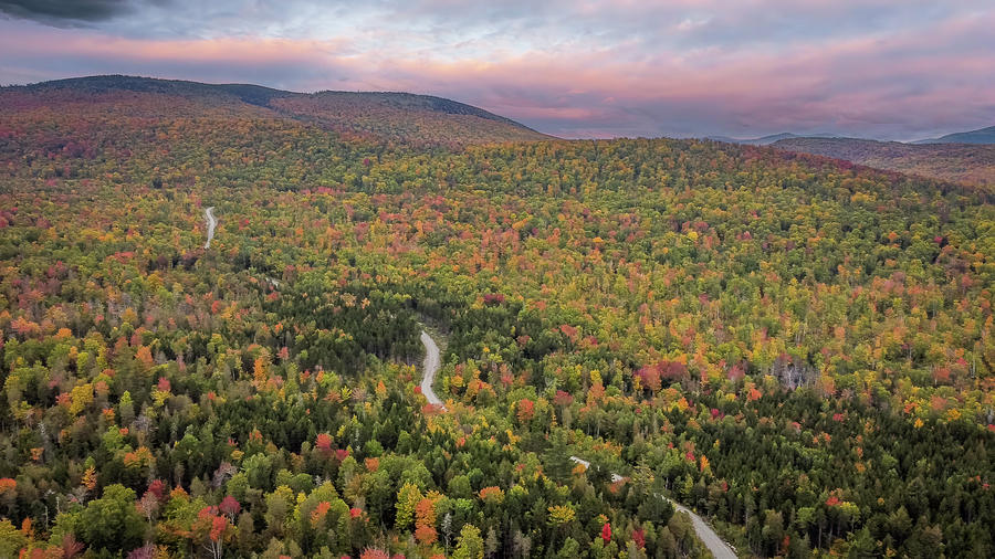 Long Falls Dam Road above Flagstaff Lake Maine Photograph by Jeff ...