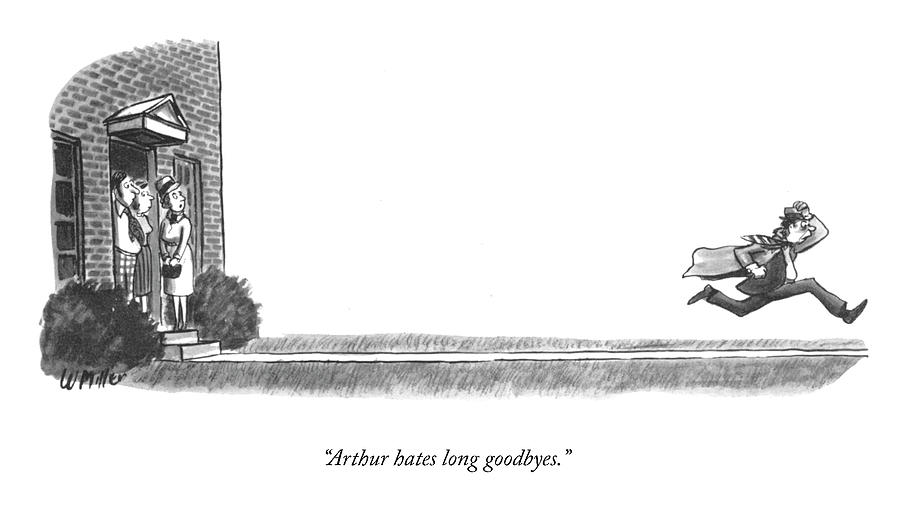Long Goodbyes Drawing by Warren Miller