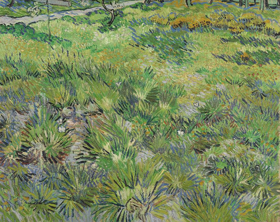 Vincent Van Gogh Painting - Long Grass with Butterflies #4 by Vincent van Gogh
