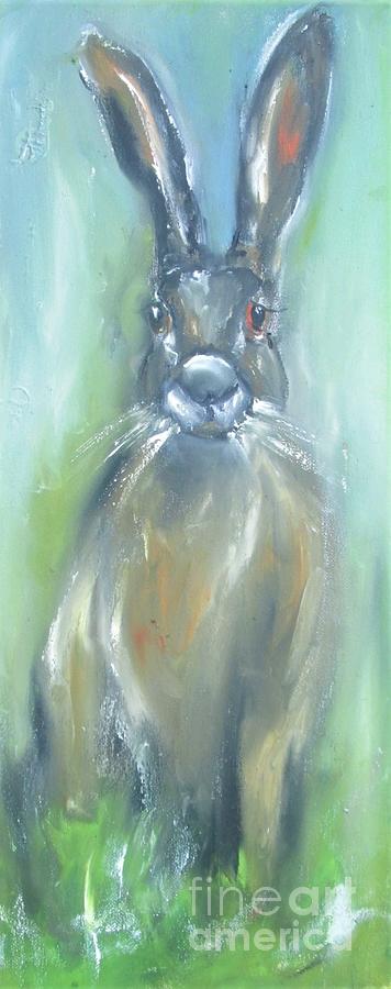 Long  hare  Painting by Mary Cahalan Lee - aka PIXI