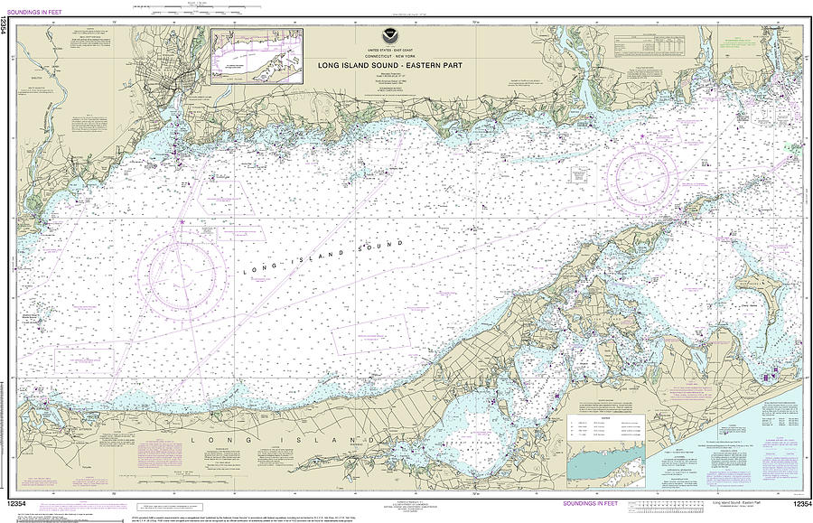 long-island-sound-eastern-part-nautical-chart-12354-digital-art-by-john-gernatt-pixels