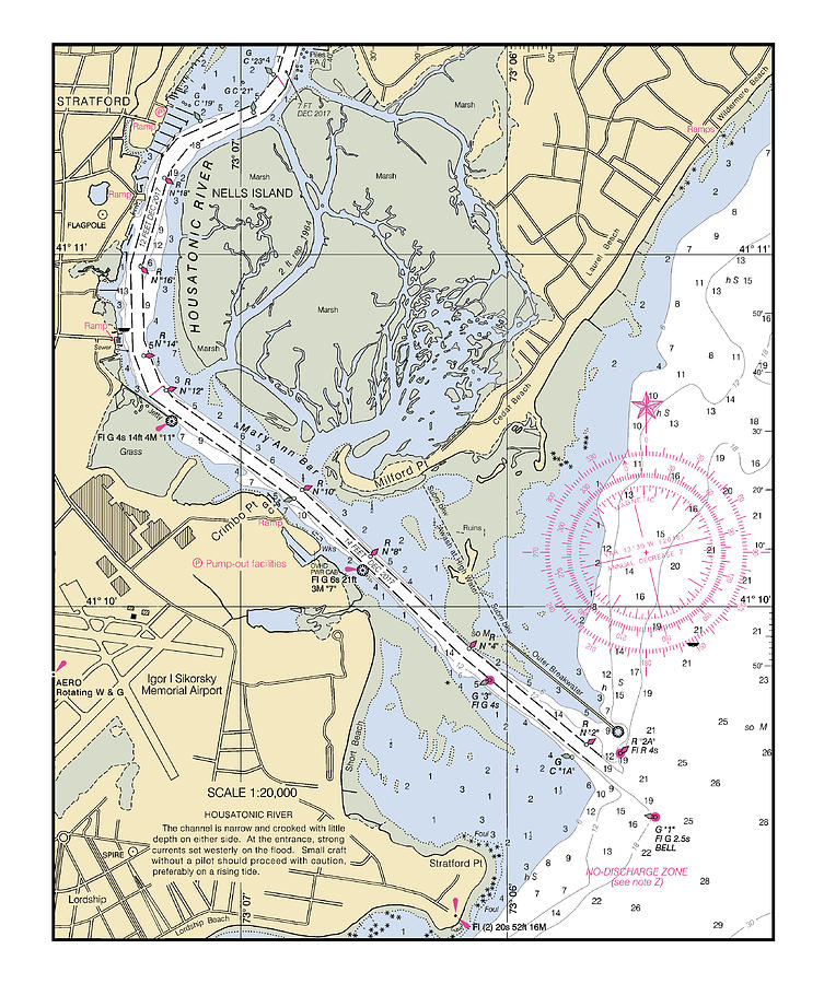 Long Island Sound Housatonic River Inset, Noaa Chart 12364_4 Digital ...