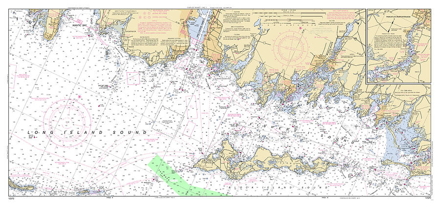 Long Island Sound - Niantic Bay To Watch Hill, Noaa Chart 12372_1 ...