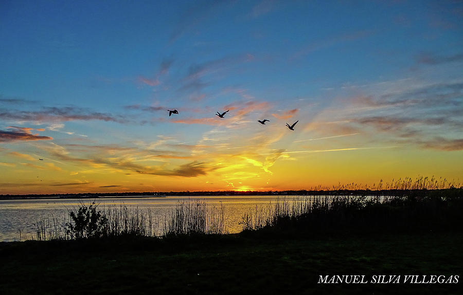 Sunset Photograph - Long Island Sunset by Manuel Silva Villegas