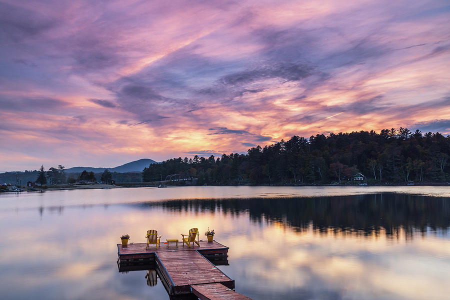 Long Lake Sunset Photograph by Fran Gallogly