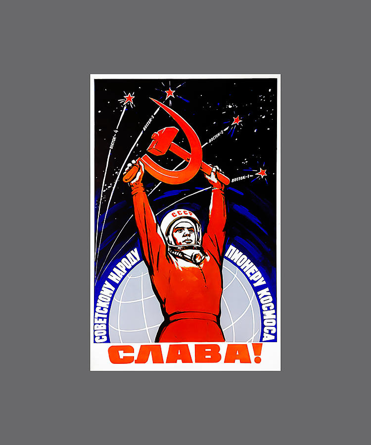 Long Live The Soviet People Soviet Space 1 Painting by Jones Hughes ...