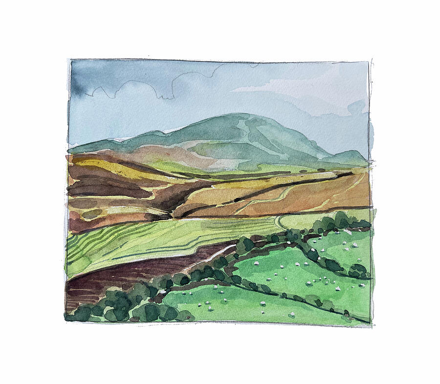 Long Mynd Shropshire Painting