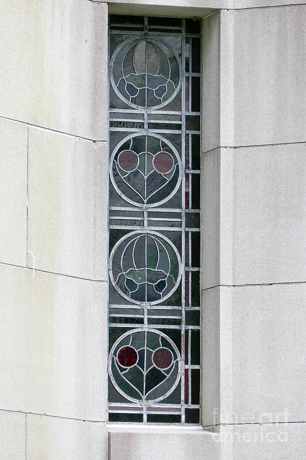 Long narrow stained glass window Photograph by Bentley Davis