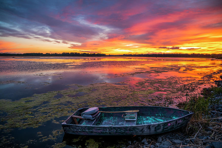 Sunset Photograph - Long Pond Sunset by Mark Papke