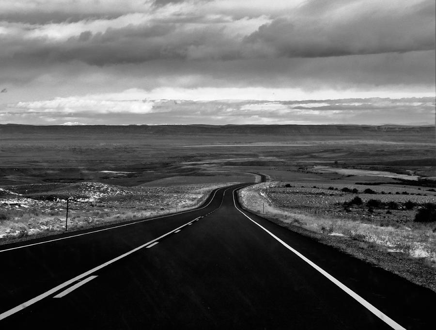 - Long Road Home - Wyoming Photograph by THERESA Nye