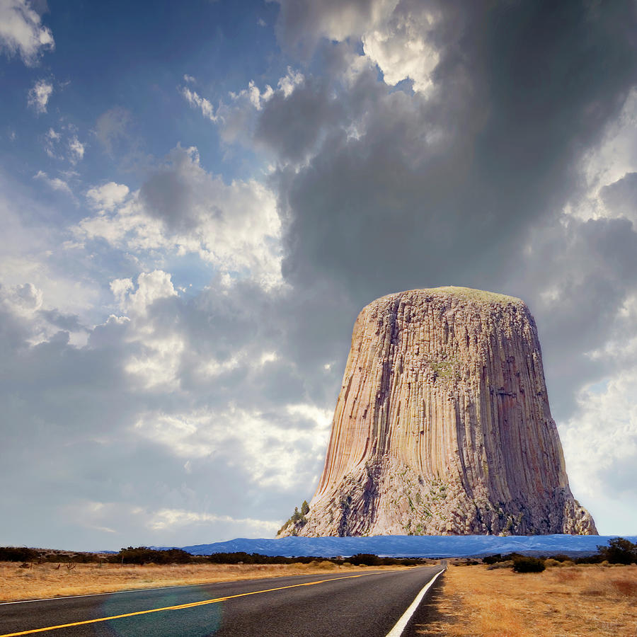 Long Road to Devils Tower Photograph by Bob Pardue