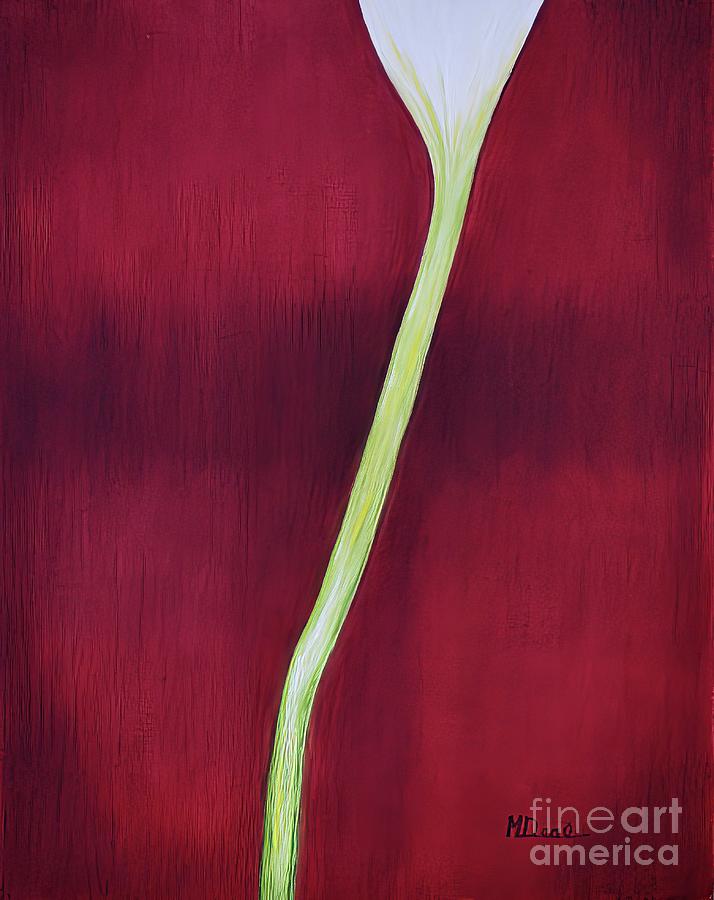 Long Tall Calla Painting by Mary Deal