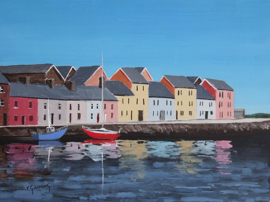 Boat Painting - Long Walk Reflections by Tony Gunning