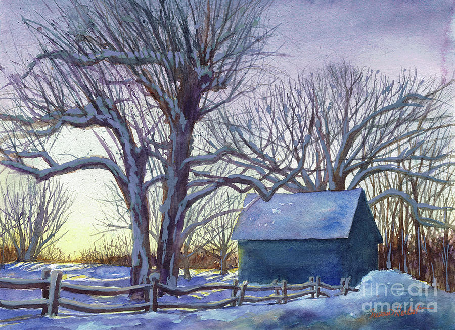 Long Winters Nap Blues Painting by Susan Herbst