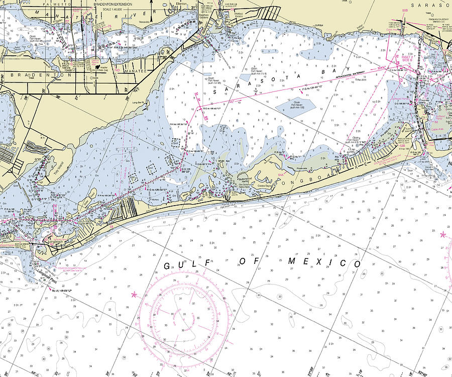 longboat-key-florida-nautical-chart-digital-art-by-sea-koast