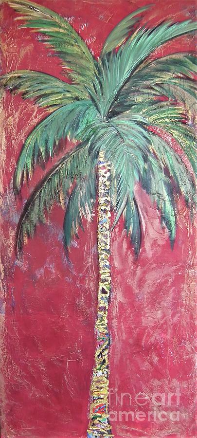 Longboat Key Palm Painting by Kristen Abrahamson