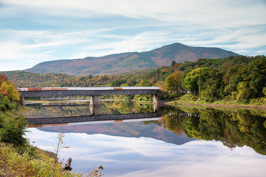 Longest Covered Bridge in US Photograph by Dan Westfall